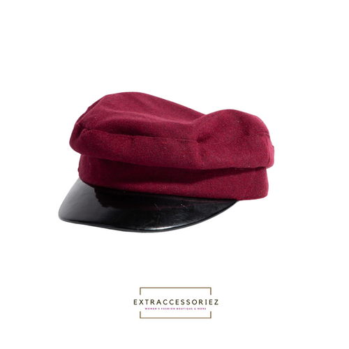 Cabby Hat - Burgundy